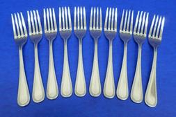 10 - Oxford Hall OHX74 Beaded Glossy Stainless Korea Flatwar