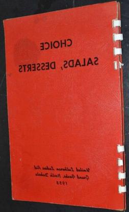 1958 CHOICE SALADS DESSERTS UNITED LUTHERAN LADIES AID Grand