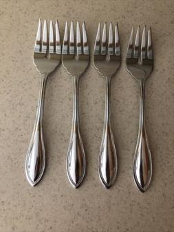 4 Oneida Arbor American Harmony Stainless   Salad Forks