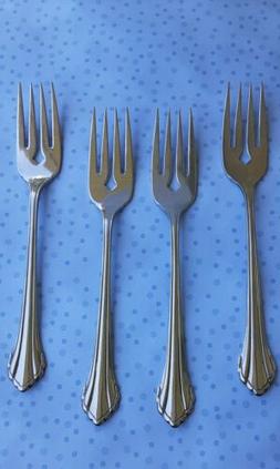  Oneida Community CLARETTE Stainless Salad Forks~Free Shippi