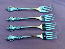 4 Oneida WM A Rogers Premier PRESIDENT Stainless Salad Forks
