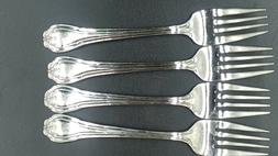 4 Reed & Barton LADY HAMILTON Salad Forks