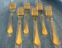 Vintage Cambridge Stainless Gold Tracy Flatware Kitchen Holi