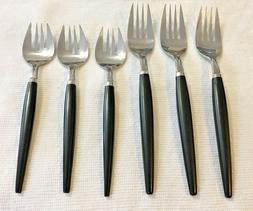 Black Handle 3 Each Dinner/salad Replacement Pcs