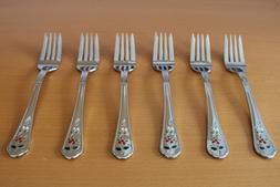 Colored Berries Stainless Flatware 6 3/4"