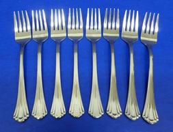 8 Reed & Barton ESTORIL Glossy Select Stainless 18/8 Flatwar