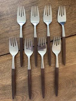 Pyramid Stainless Flatware Japan Canoe Muffin Brown Resin Ha