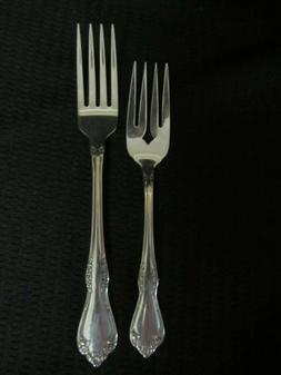ONEIDA AMADEUS DELUXE STAINLESS DINNER FORK AND SALAD FORK F