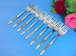 6" Stainless Flatware Black Accent Set