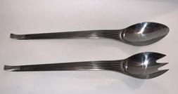 AS ROSTFREI HEAVY STAINLESS STEEL SPOON & FORK SALAD UTENSIL