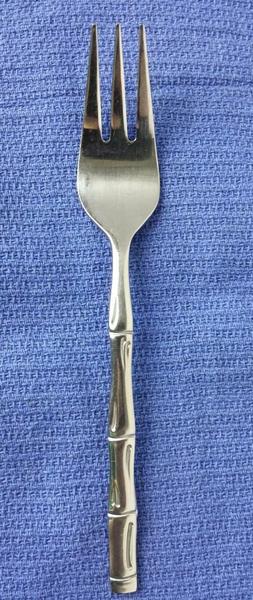 Sunshine Products Bamboo Salad Fork Stainless Korea 6 1/2 in
