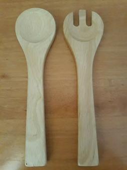 Bamboo Salad Serving Tools 2 piece Set Spoon Folk Kitchen Ut