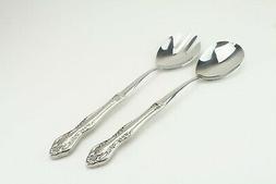 BRAHMS Large 2 Piece Salad Serving Stainless Set Imperial US