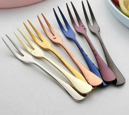 Cutlery Utensils Stainless Steel Cake Salad Fruit Fork  Kitc
