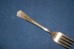 Federal Solid Nickel Silver unknown pattern Salad Fork *SHIP