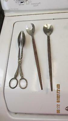 1 Italy Made E P Zinc Silver Plate 1 Stainless & Wood