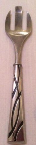Lenox Large Three Prong Salad Fork Server Pewter