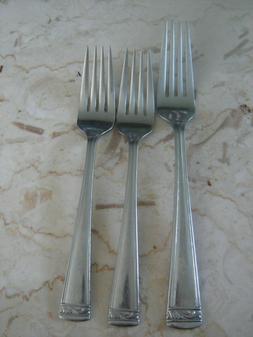 Lenox LANDMARK PLATINUM Stainless Dinner Fork and Salad Fork
