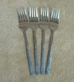 Lot 4 National Stainless DUSK Salad Forks