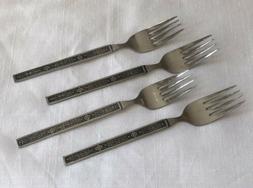 National Stainless Nasco Korea Kashmir 4 Salad Forks