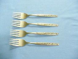 Oneida Ltd Wm A Rogers "Malibu" SS Textured Handle  Salad Fo