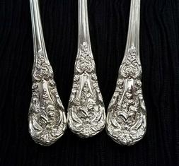 Ornate Silverplate Flatware, Floral Silverware, Kitchen Dini