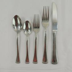 PORTOLA by Lenox Dot Band Tip Stainless Flatware YOUR CHOICE