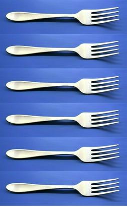 Mikasa PRESCOTT SATIN Stainless Flatware -- Set of 6 Salad F
