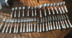 Noritake Progression Stainless Petals Soups, Salad, Fork, Kn