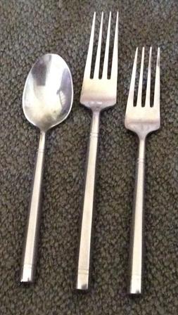 Hampton RITZ FROSTED Stainless Dinner Fork Salad Fork and Te