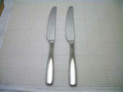 Mikasa SATIN LOFT Set of 2 NEW Dinner Knives 9 5/8" Stainles