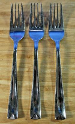 SET OF  ONEIDA LINCOLN 7 1/8" STAINLESS SALAD FORKS