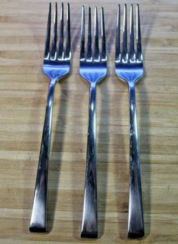 SET OF  MIKASA ROCKFORD 6 7/8" GLOSSY STAINLESS SALAD FORKS