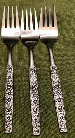 Set of 3 Vintage Oneida MALIBU Wm A Rogers Deluxe Stainless 