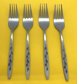 Set of 4 National Stainless HAITI Satin Stainless Flatware S