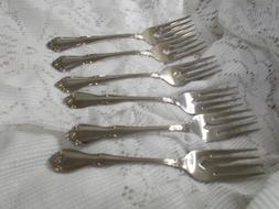 Oneida USA Stainless ARBOR ROSE / TRUE ROSE - Lot of 6 Salad