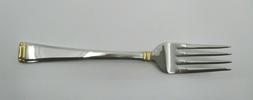 GORHAM STAINLESS COLUMN GOLD SALAD FORK  - 6 3/4"  - 06N