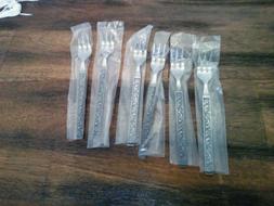 CONTINENTAL Stainless Flatware Japan UNKNOWN PATTERN 6 cockt