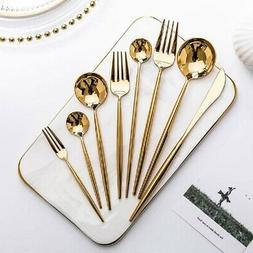 Spoons Knives Chopstick Silverware Tableware Cutlery Set