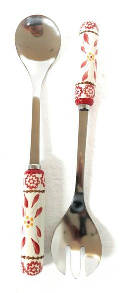 Temp-tations Old World OR Floral Lace Stainless Steel Salad 