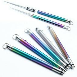 Titanium Alloy Toothpick Fruit Salad Single Needle Fork with