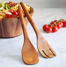Pampered Chef: Wood Salad Servers Spoon & Fork